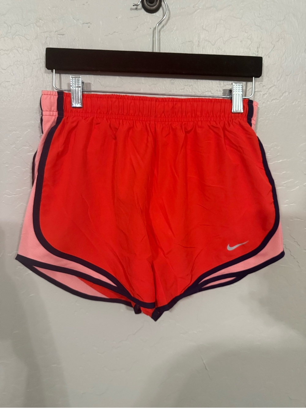 Nike Women’s Red and Pink Athletic Running Shorts